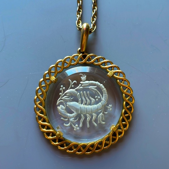 Trifari Jewelry - Crown Trifari Horoscope Necklace-Scorpio